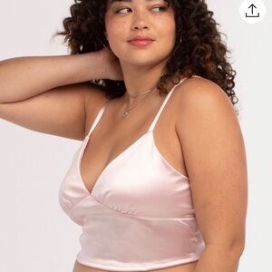 Sky and sparrow stretch satin cami Tillys size xl